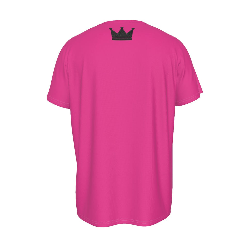 Herren-T-Shirt "Krone dich selbst Pink und Schwarz"
