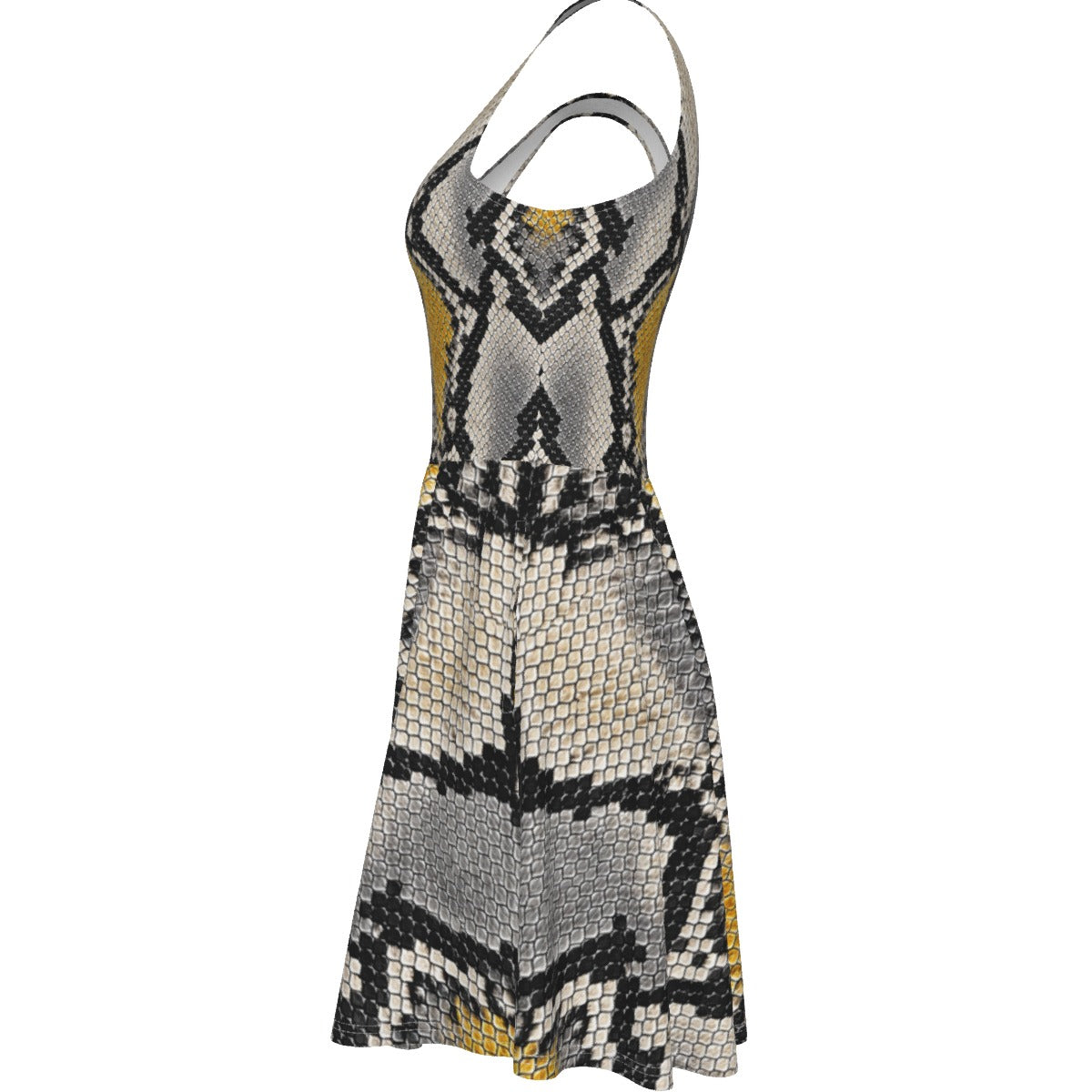 Silver Python Women's Tank Vest Dress