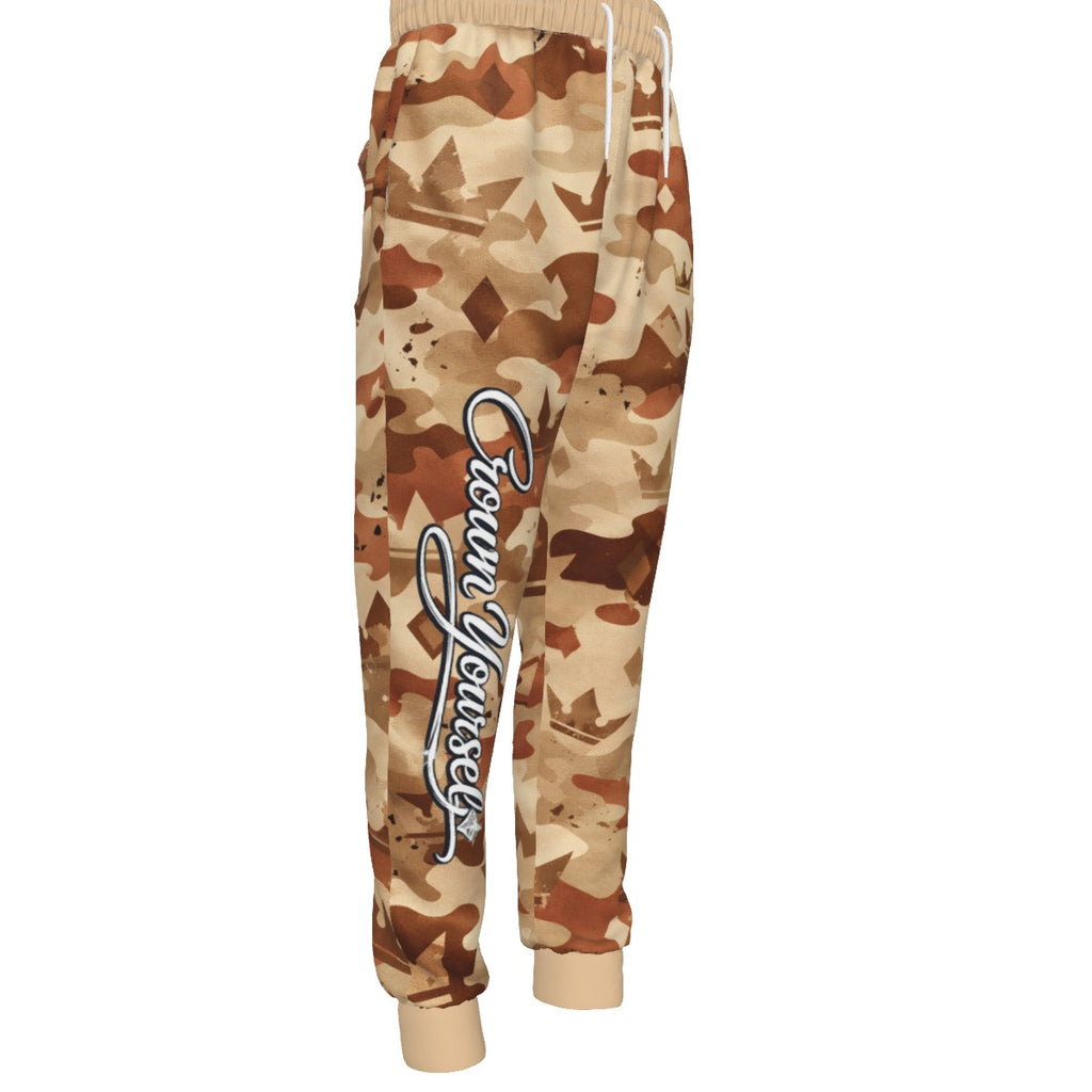 Pantalon de jogging camouflage du désert pour hommes Crown Yourself