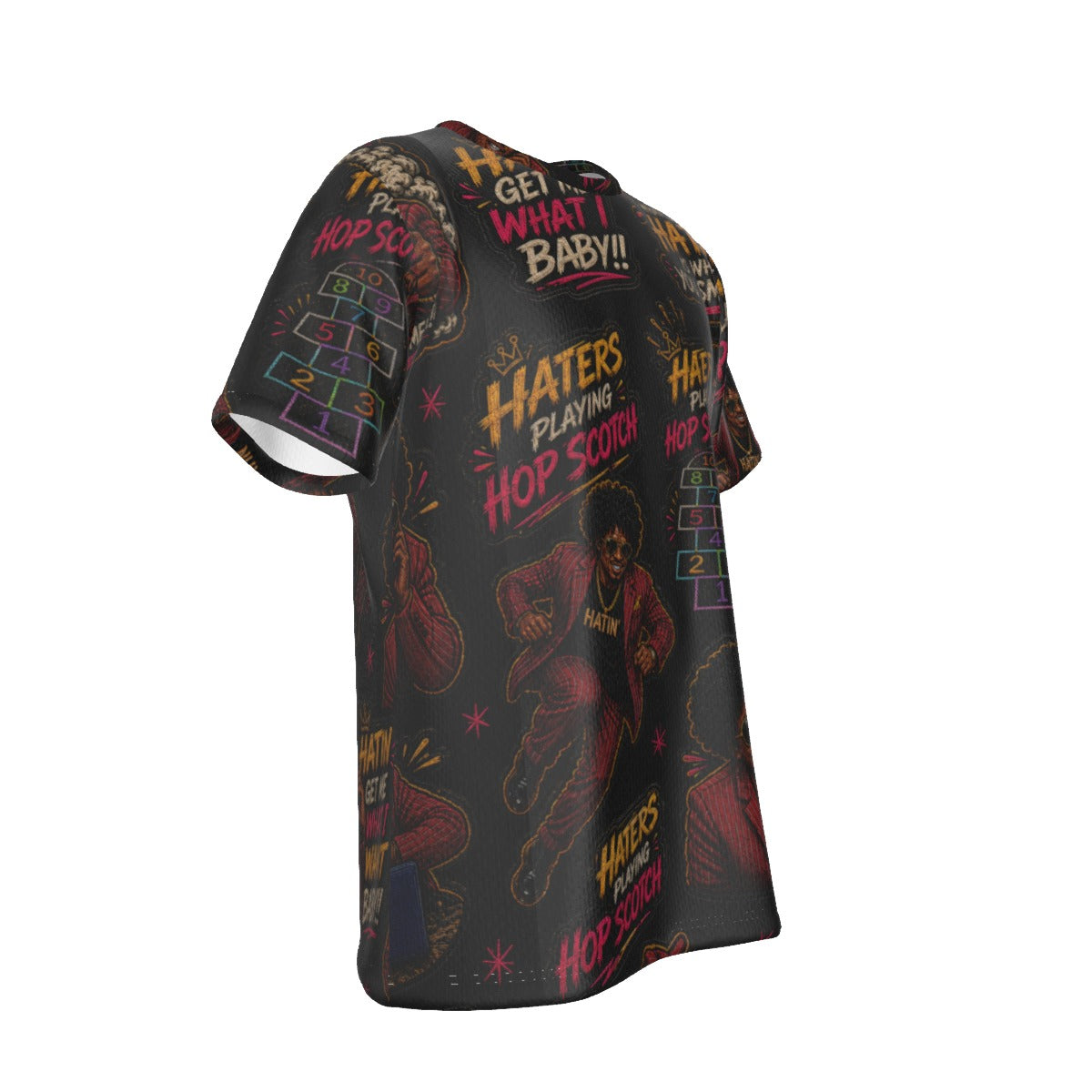 Hatin Darnell All-Over Print Tee – Black