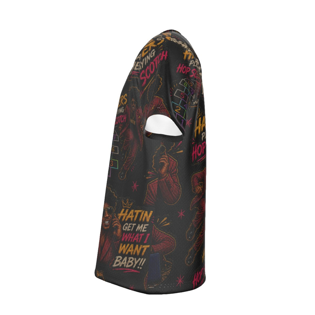 Hatin Darnell All-Over Print Tee – Black