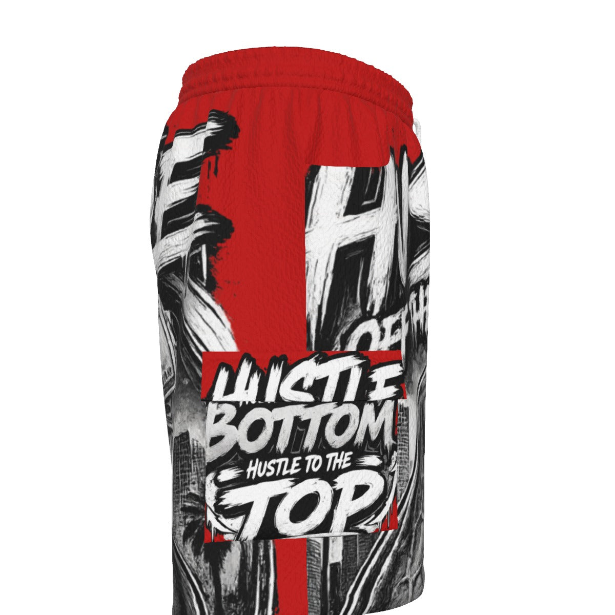 Red Pressure — Hustle Off the Muscle Men's Cargo Shorts