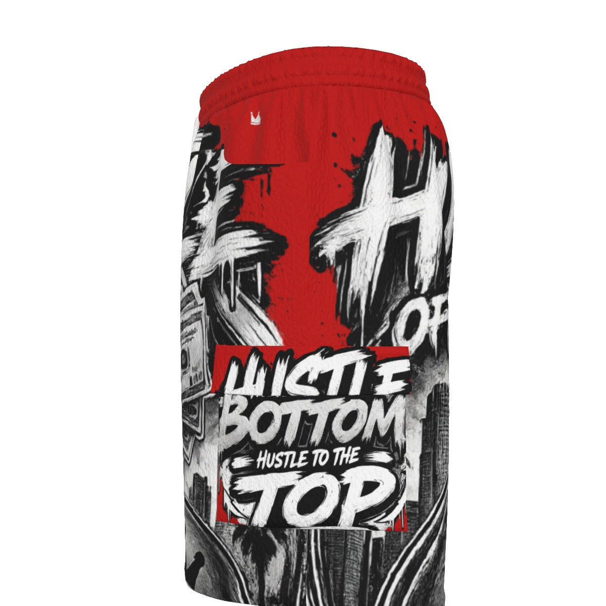 Red Pressure — Hustle Off the Muscle Men's Cargo Shorts