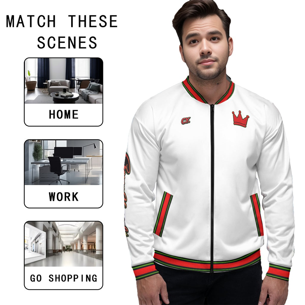 Crown On Bomber Jacket
