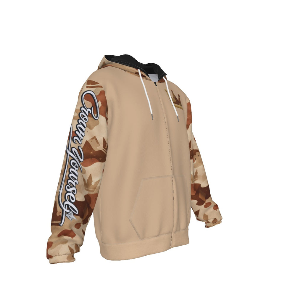 Sweat à Capuche Camouflage du Désert Couronnez-vous