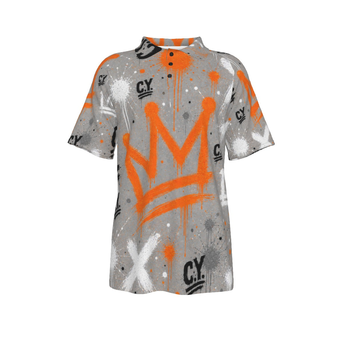 C.Y. Crown code- Sunset Blaze Men's Polo