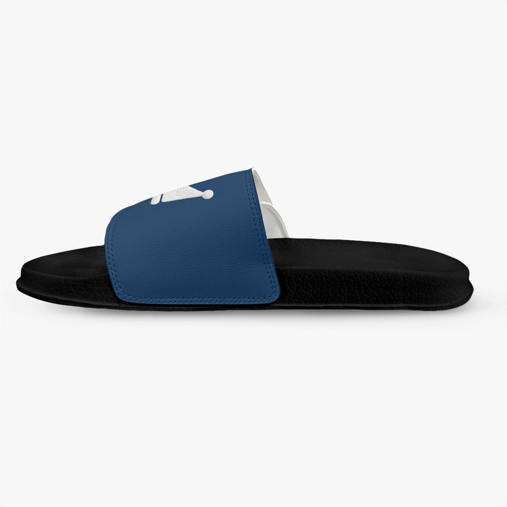 Blue Money Moves Men's Velcro Slippers