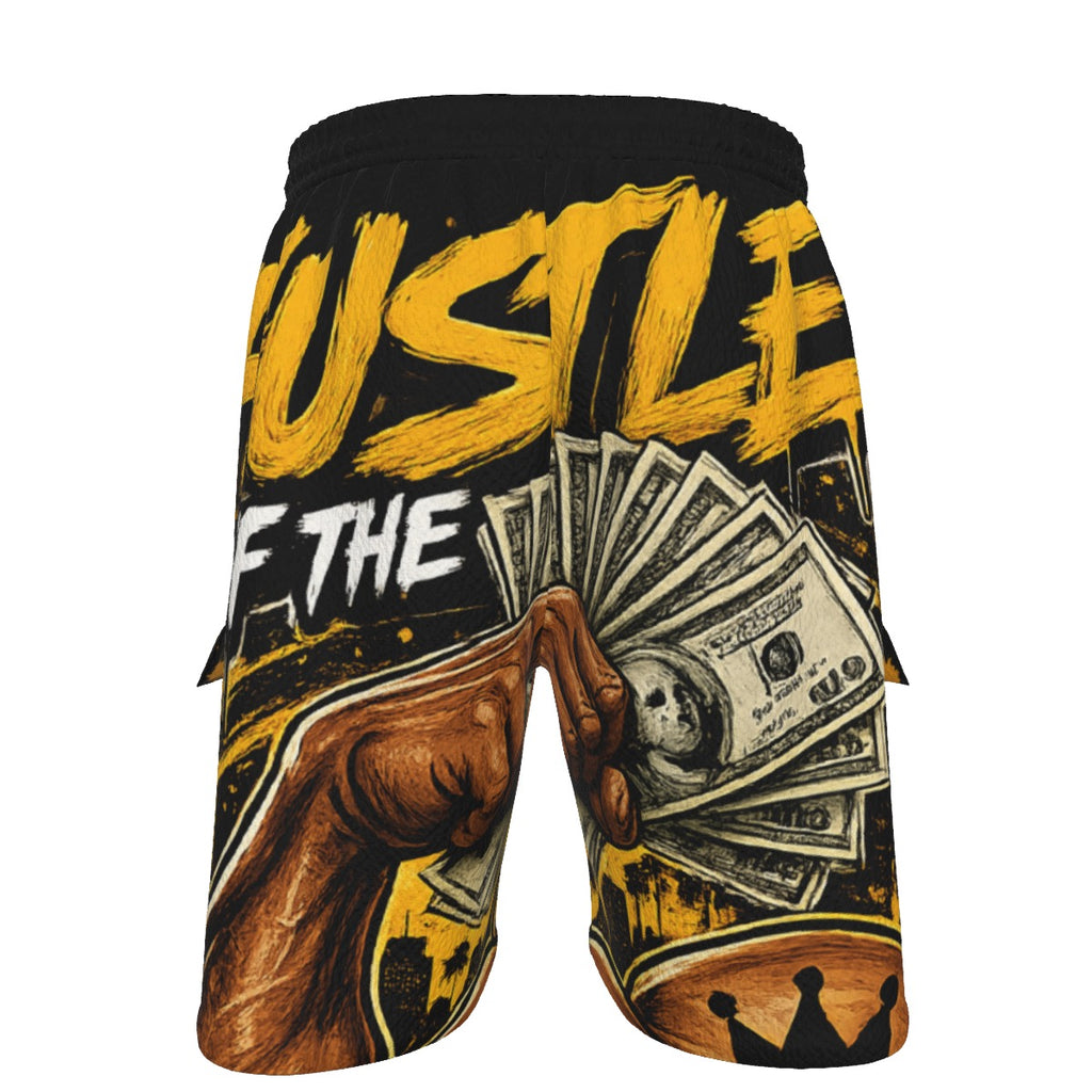 Black Grind — Hustle Off the Muscle Men's Cargo Shorts