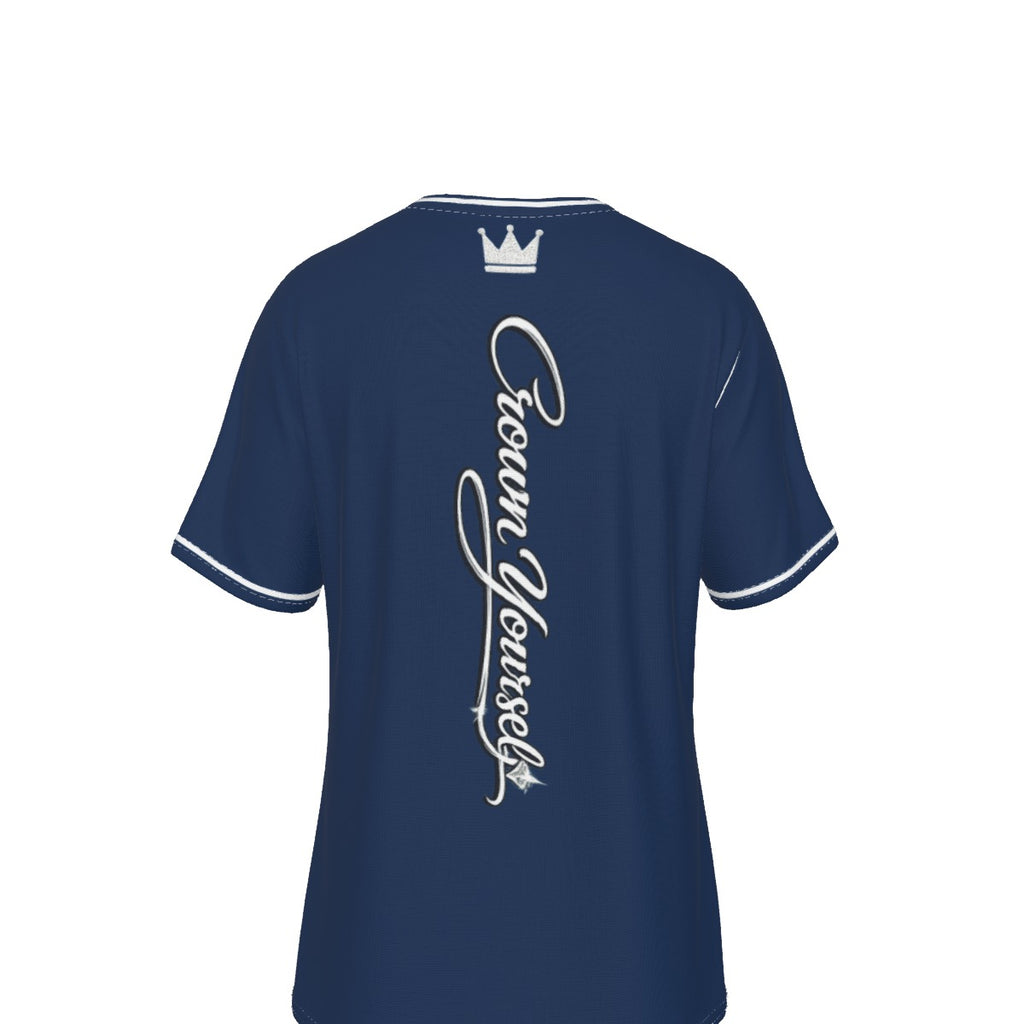 Blue Money Moves V-Neck T-Shirt