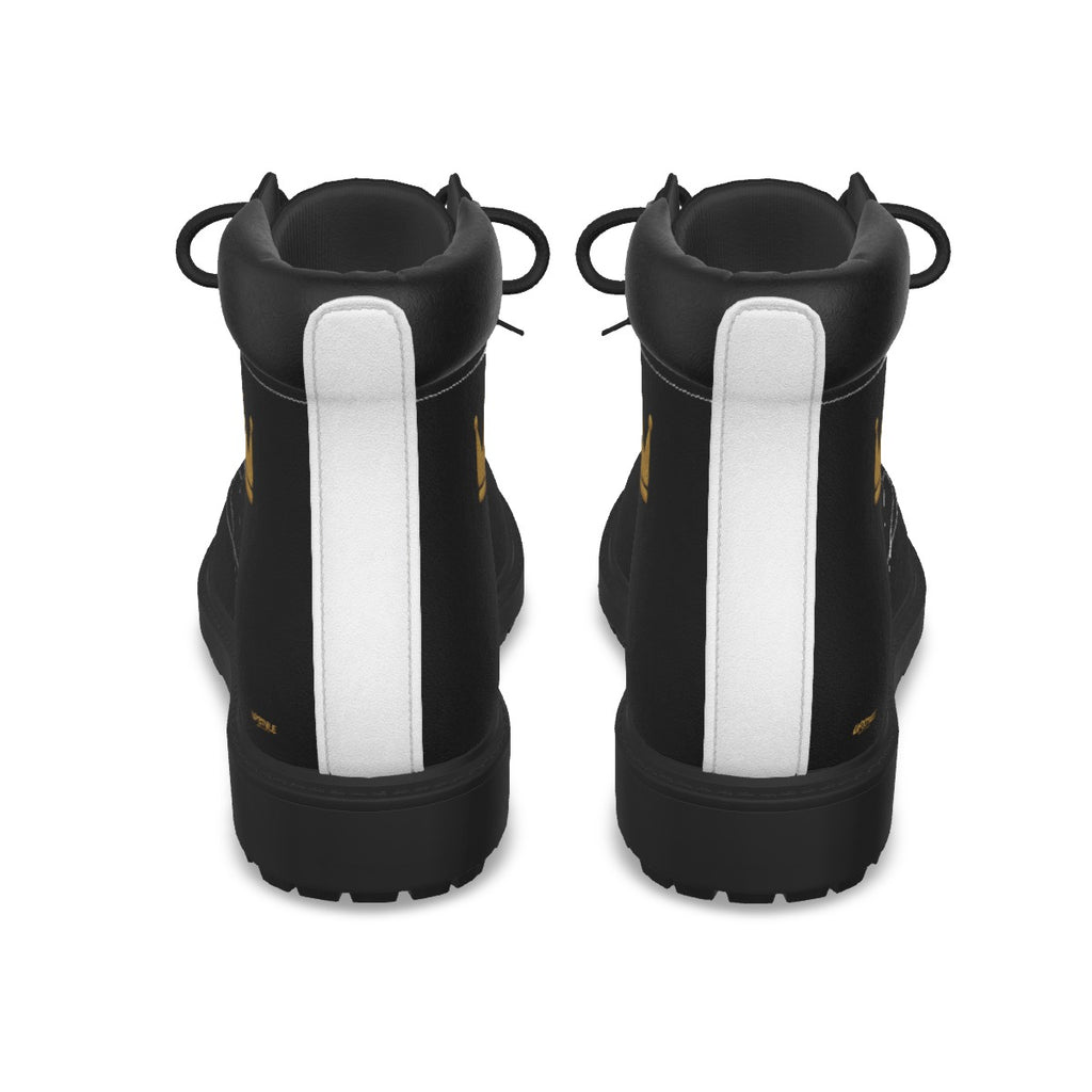 Crown Yourself Black and Gold Herren UPSTYLE Stiefel