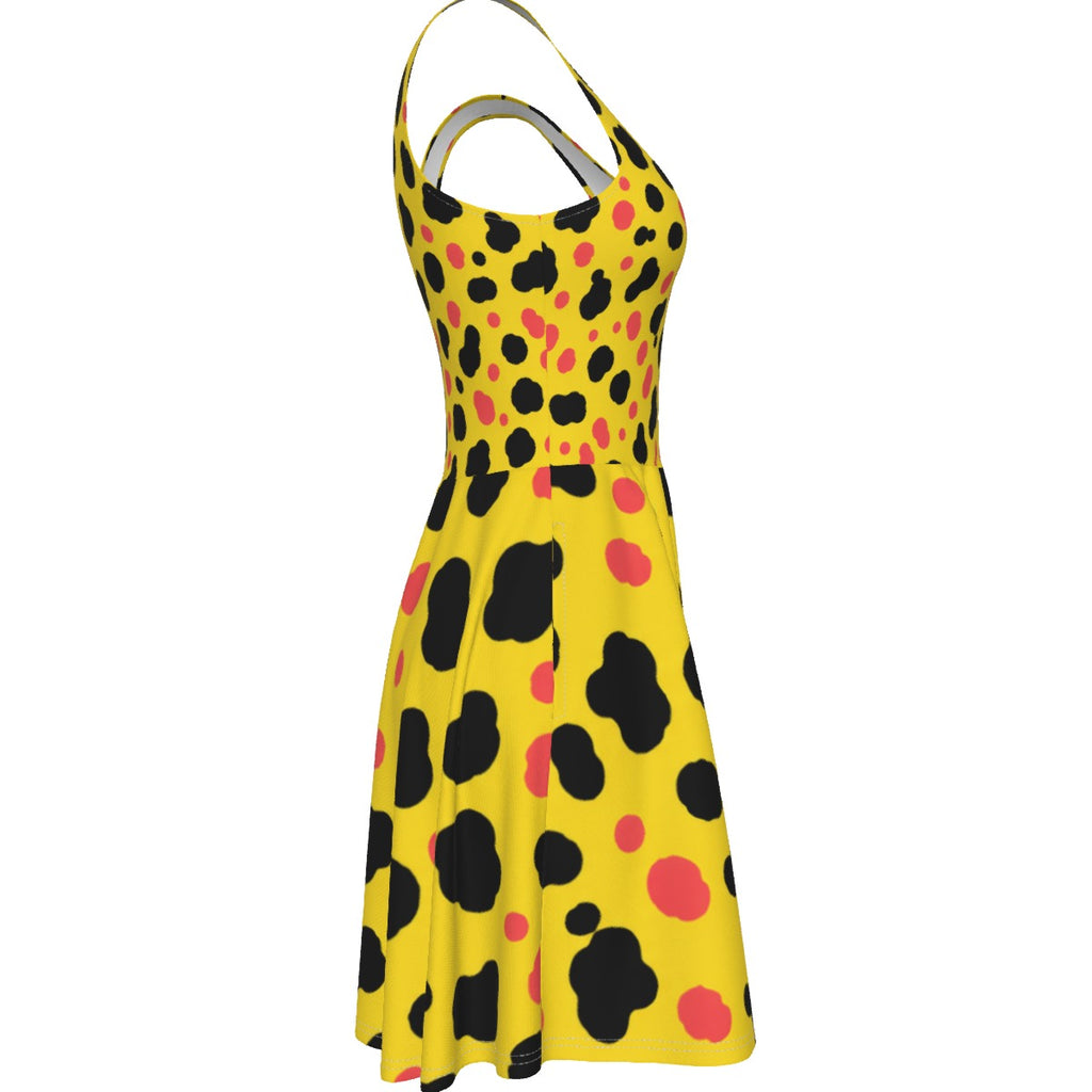 Blush Dalmatian Women's Tank Vest Dress