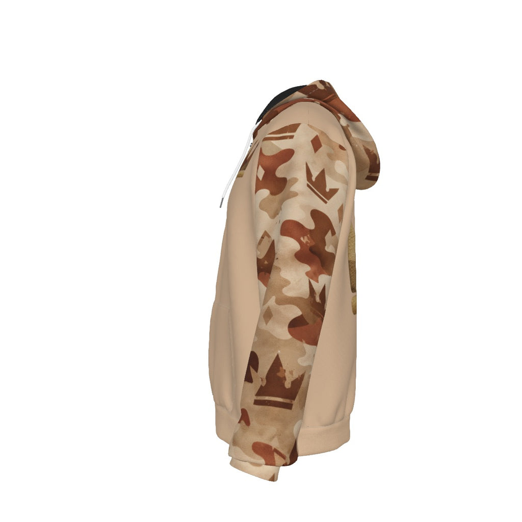 Sweat à Capuche Camouflage du Désert Couronnez-vous