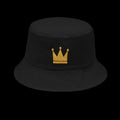 Crown Yourself Black and  Gold Bucket Hat