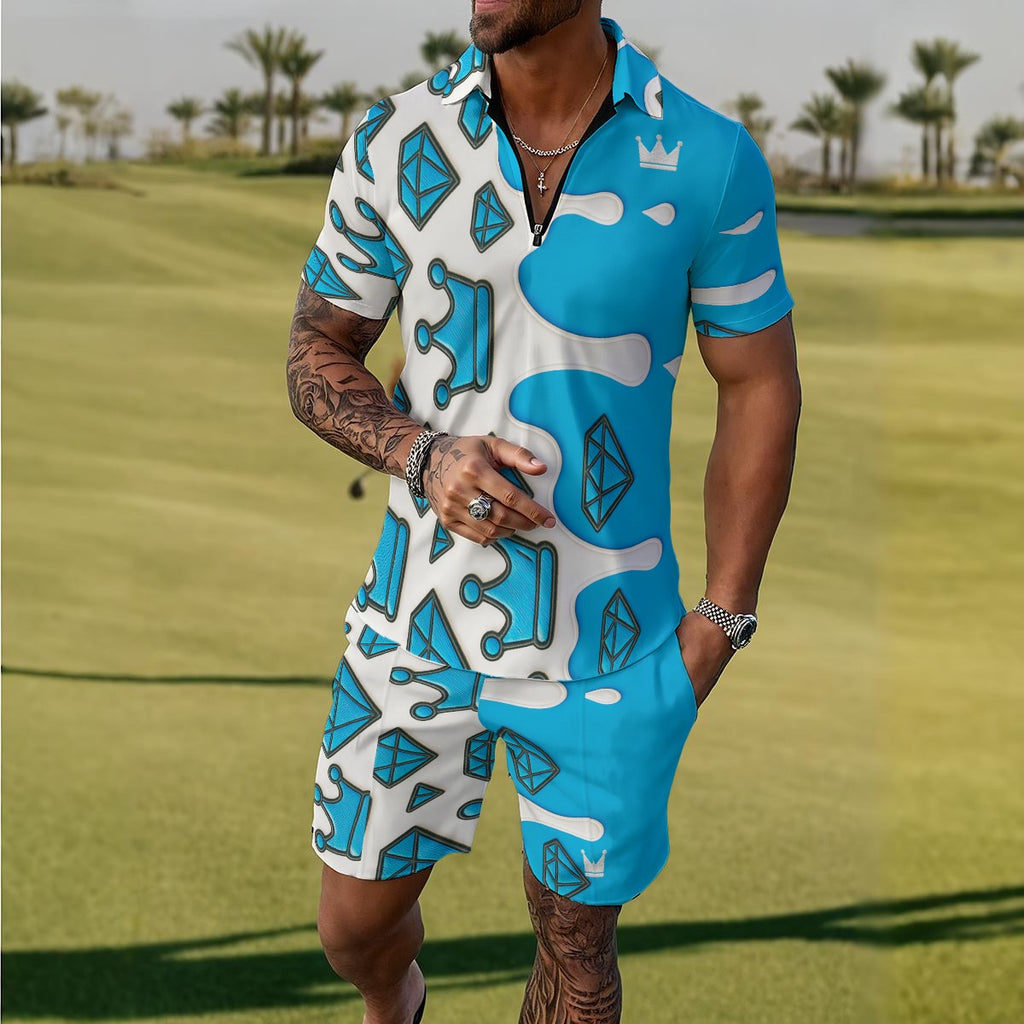 Royal Summer Set Baby Blue/White