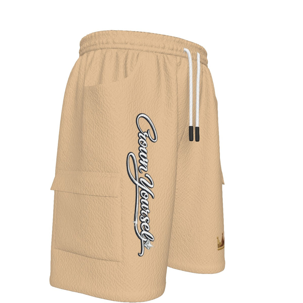 Crown Yourself Sand Desert Camo Men's Cargo Shorts
