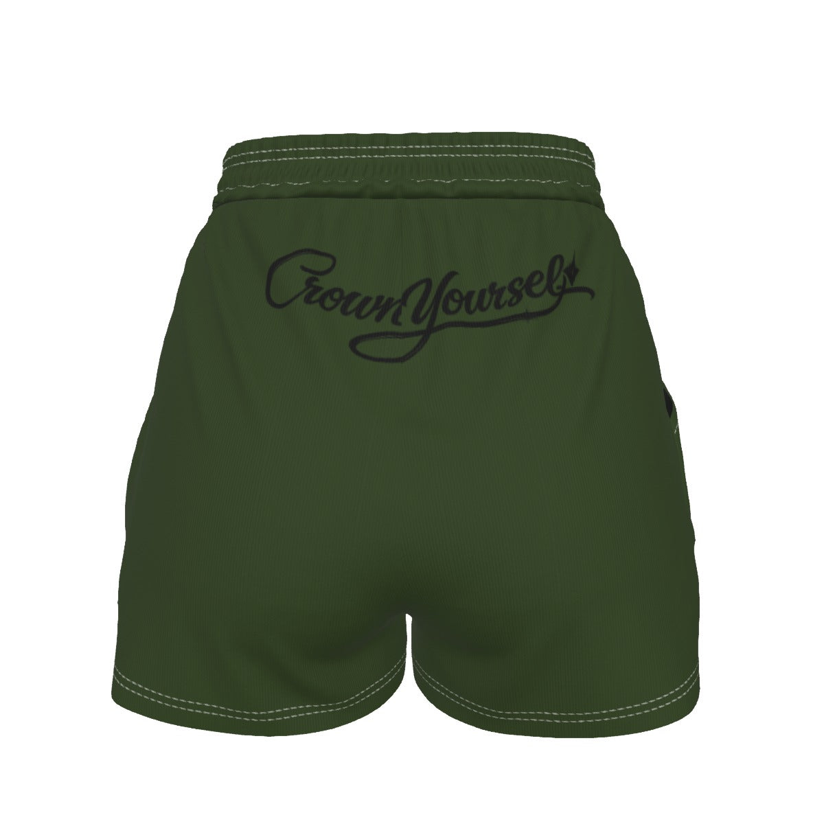UPSTYLE Crown Luxe Shorts – Forest Green/Black