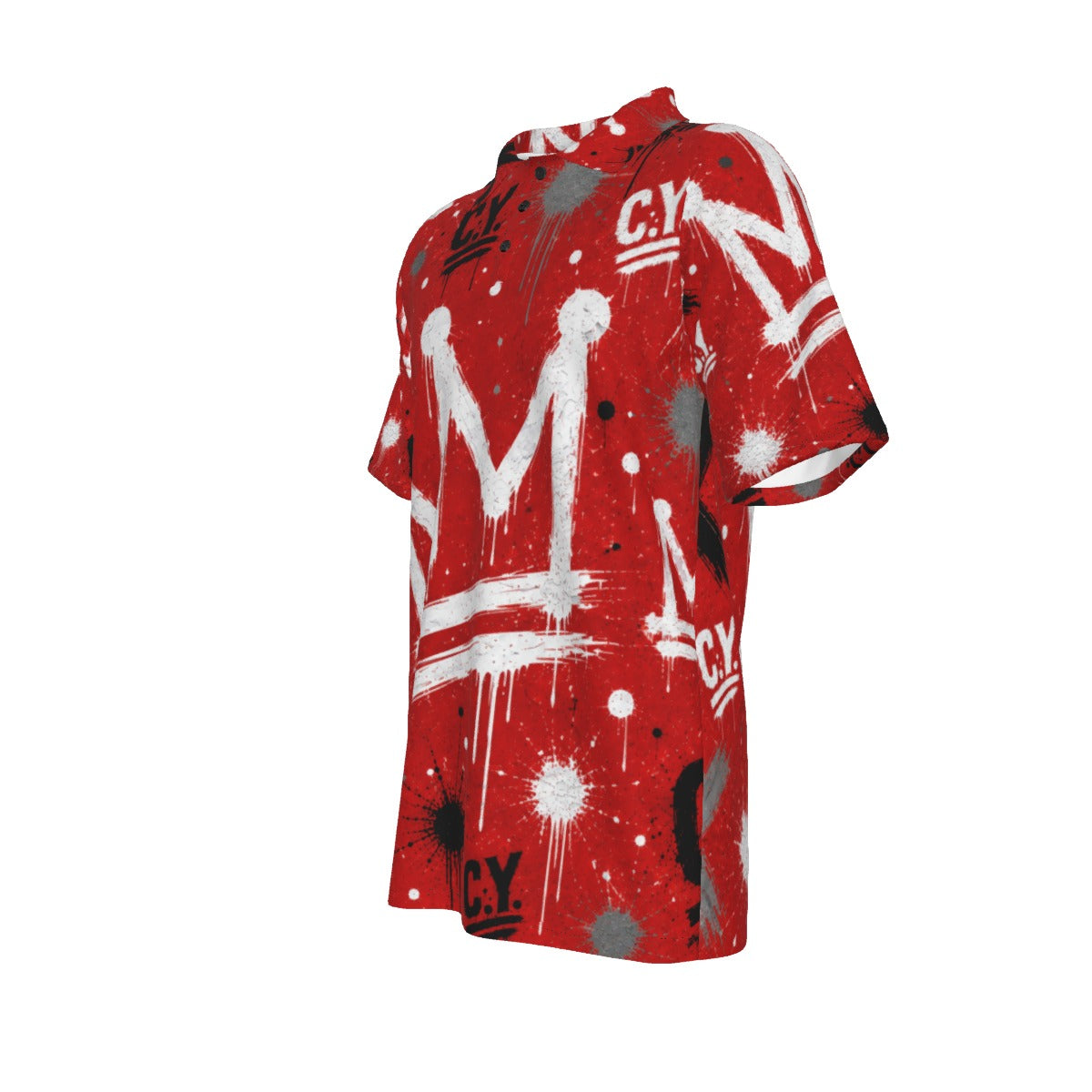 C.Y. Crown code- Crimson Reign Men's Polo