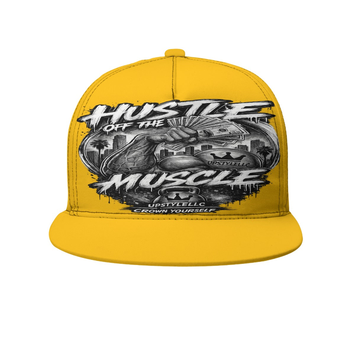 Golden Grind — Hustle Off the Muscle Hat With Box