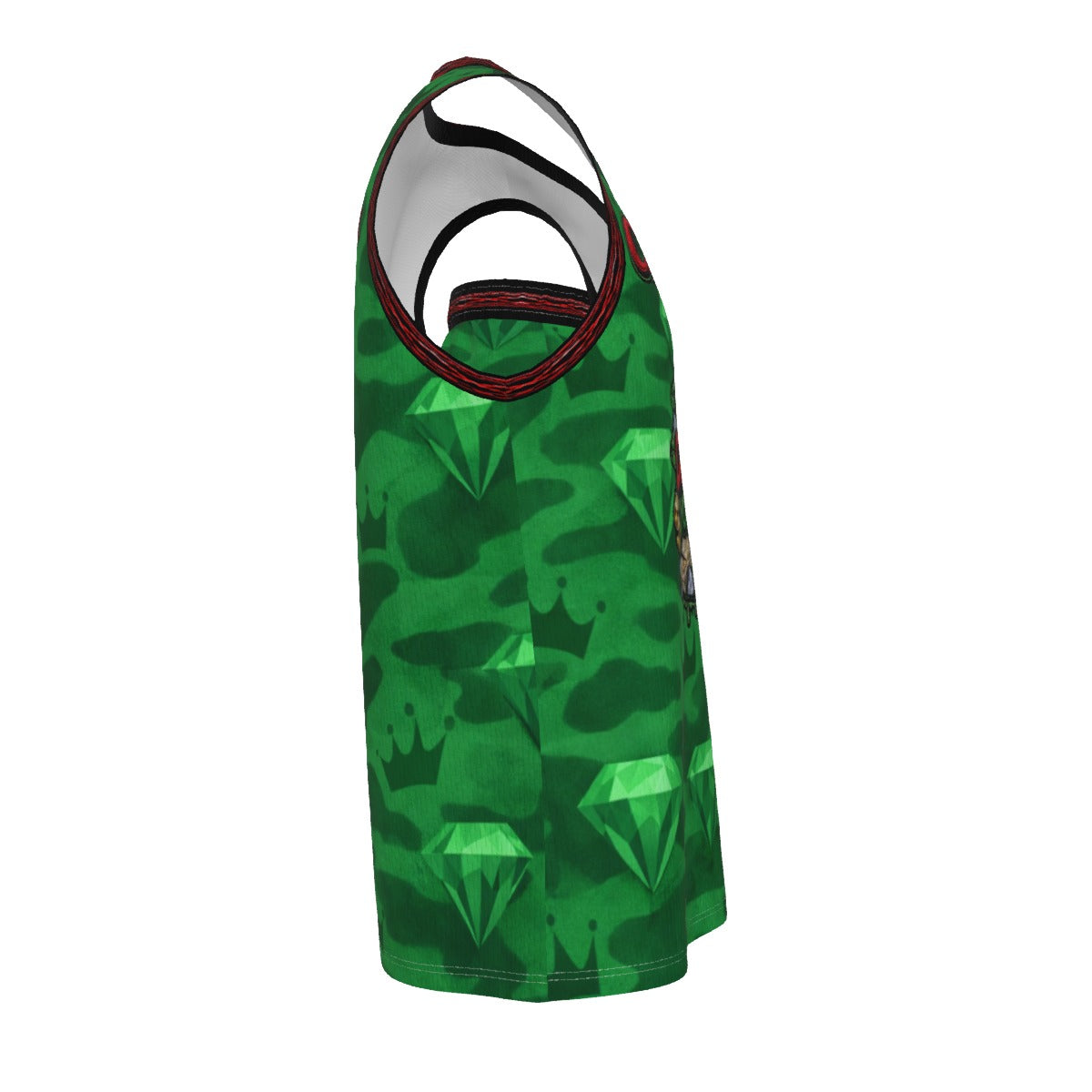 C.Y. Emerald Reign Men's V Neck Basketball Suit