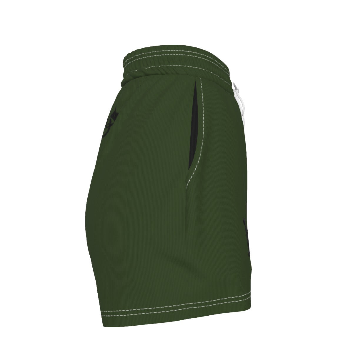 UPSTYLE Crown Luxe Shorts – Forest Green/Black