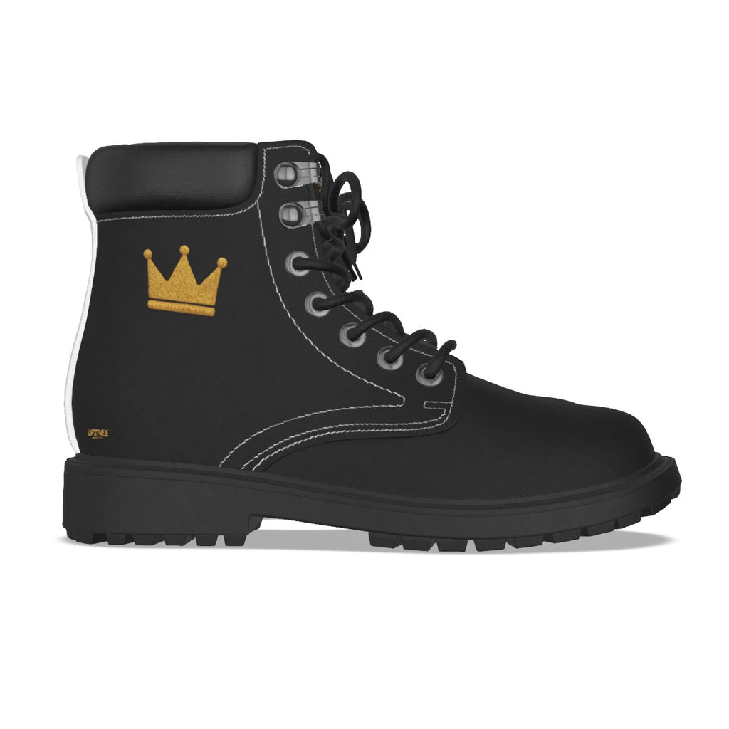 Crown Yourself Black and Gold Herren UPSTYLE Stiefel
