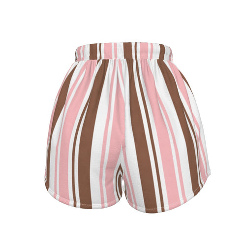 Crown Cocoa Blush Stripe  Women's Shorts