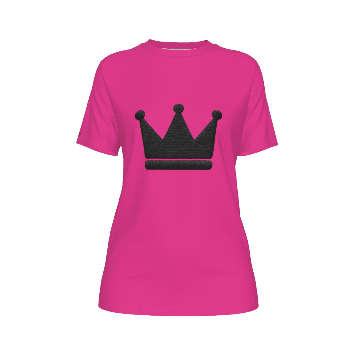 Crown Yourself Pink and Black Women's O-Neck T-Shirt