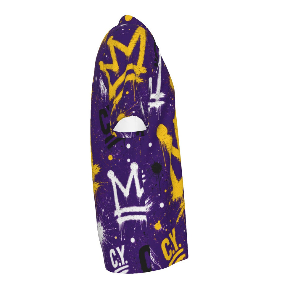 C.Y. Crown code- Purple Dynasty Men's Polo