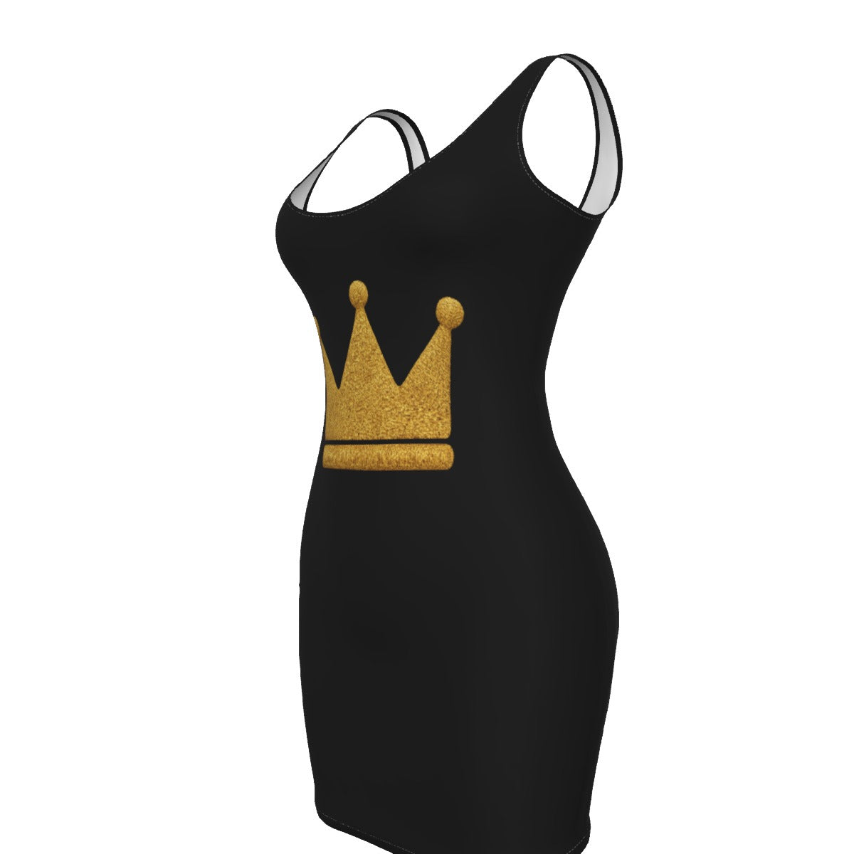 Crown BLK GLD Women's Bodycon Dress