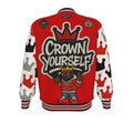 Crown Yourself Unisex Bomber Jacket Red/Black/White