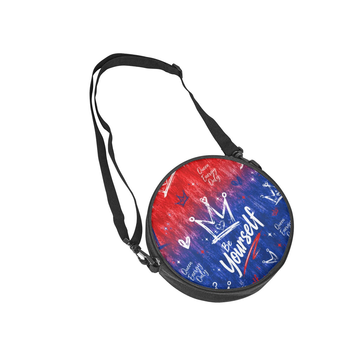 Red & Royal Blue Round Satchel Bags