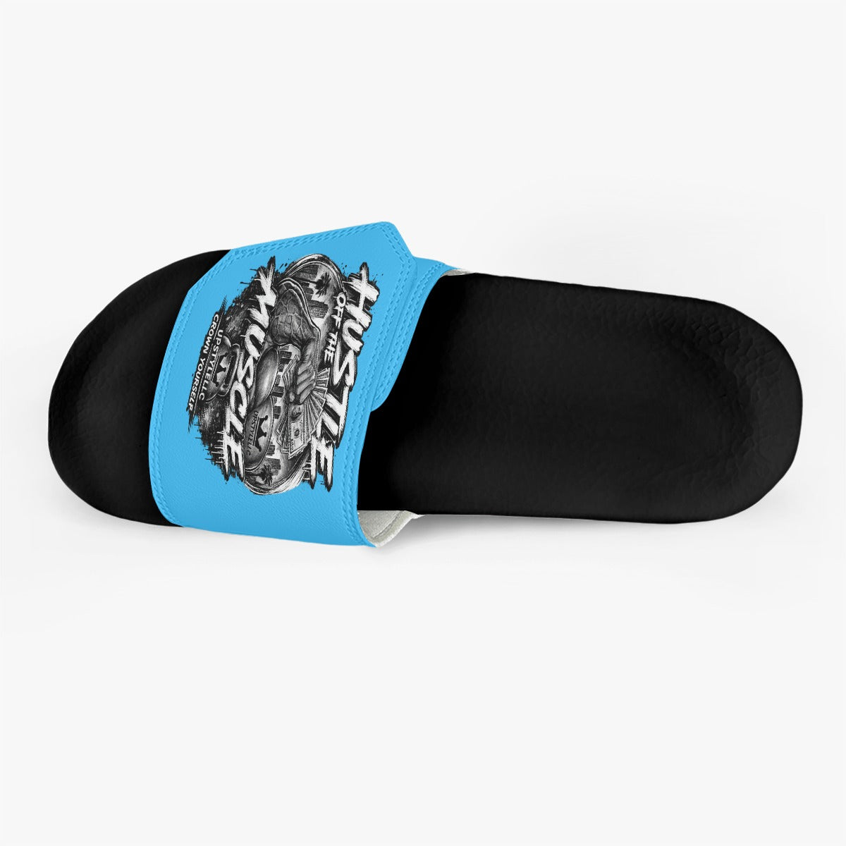 Blue Motion — Hustle Off the Muscle Men's Velcro Slippers