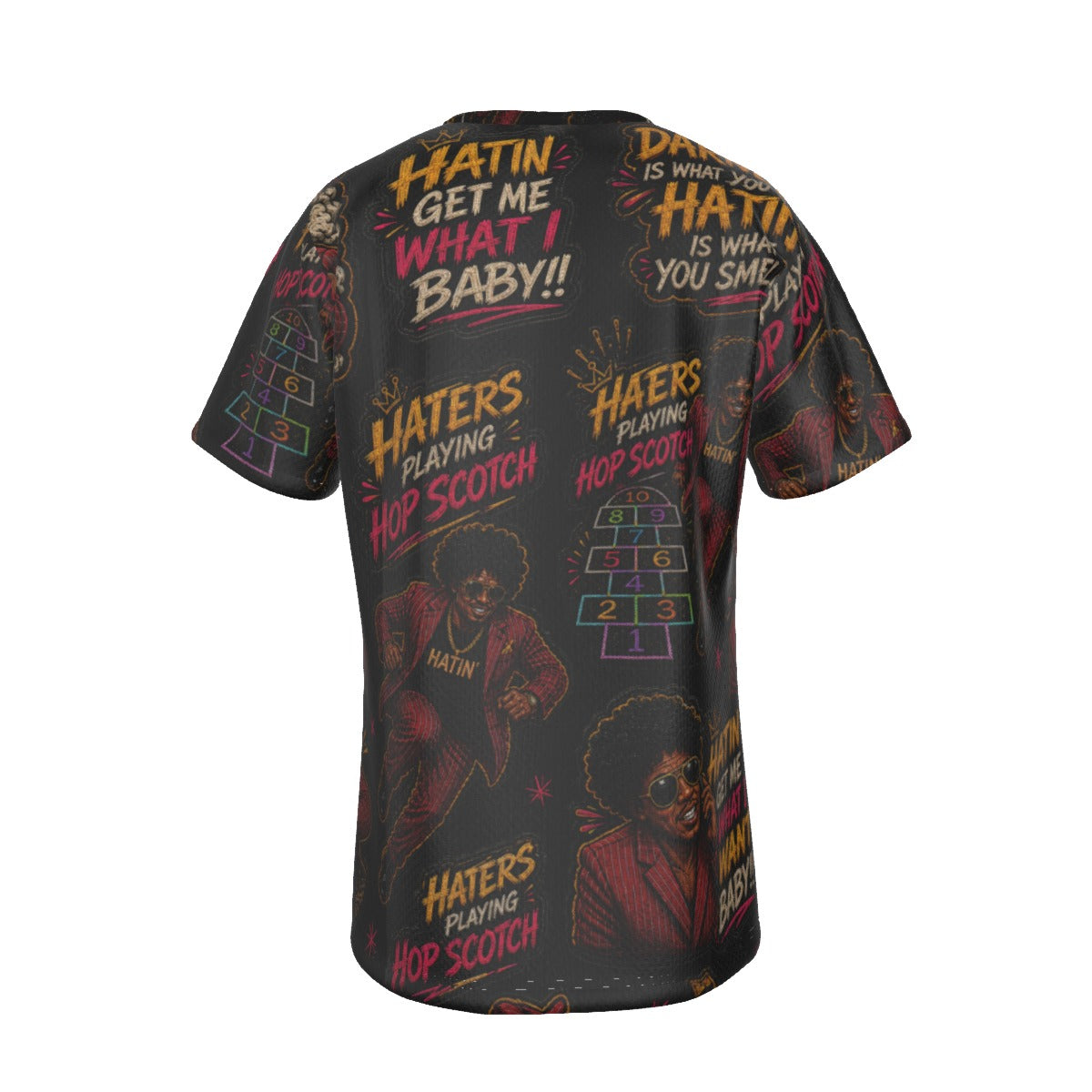 Hatin Darnell All-Over Print Tee – Black