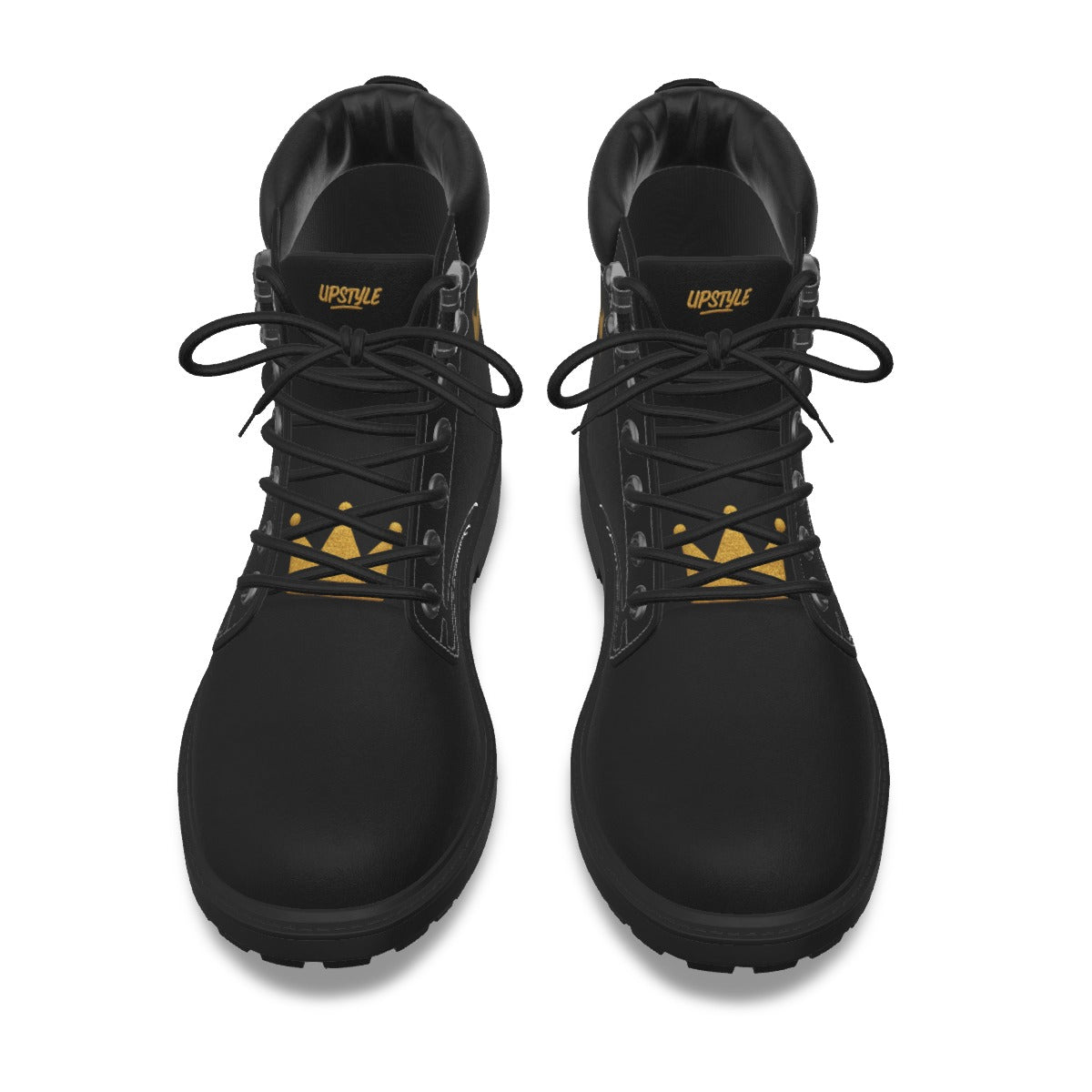 Crown Yourself Black and Gold Herren UPSTYLE Stiefel