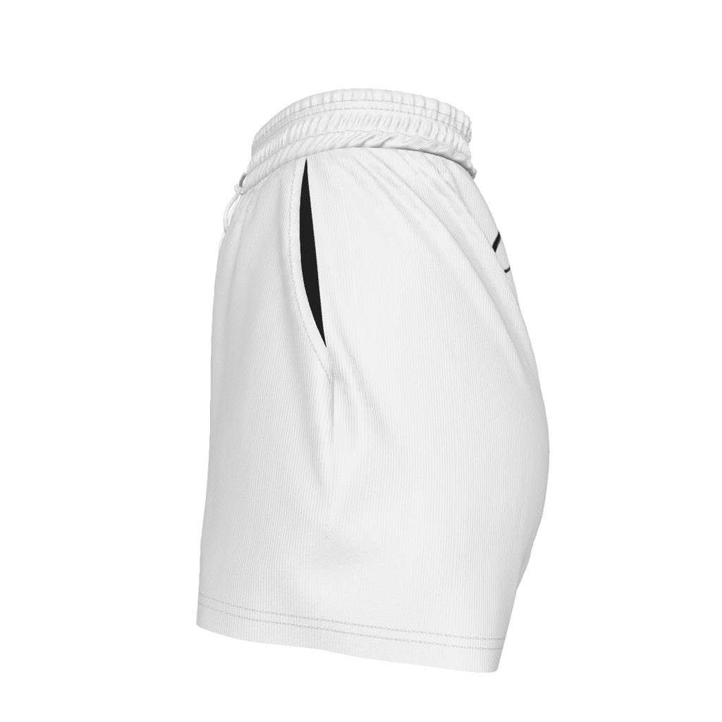 UPSTYLE Crown Luxe Shorts – White/Black