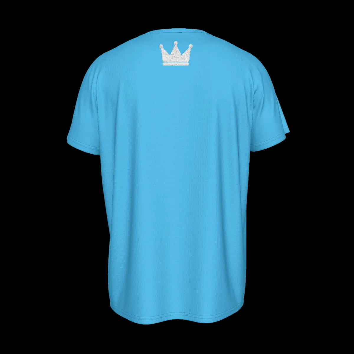 Crown Yourself Baby Blue and Whitw  Men's Round Neck Short Sleeve T-Shirt