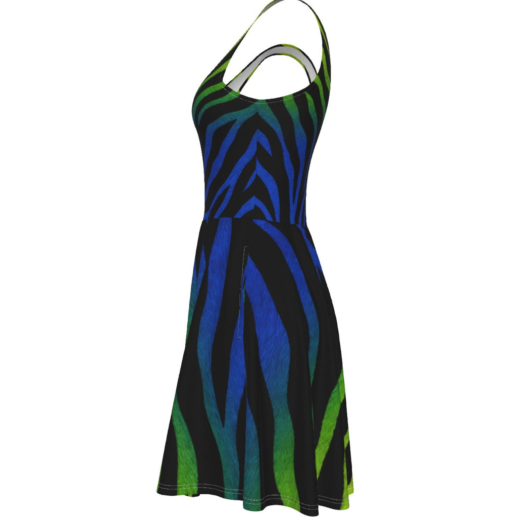 Electric Zebra Women's Tank Vest Dress
