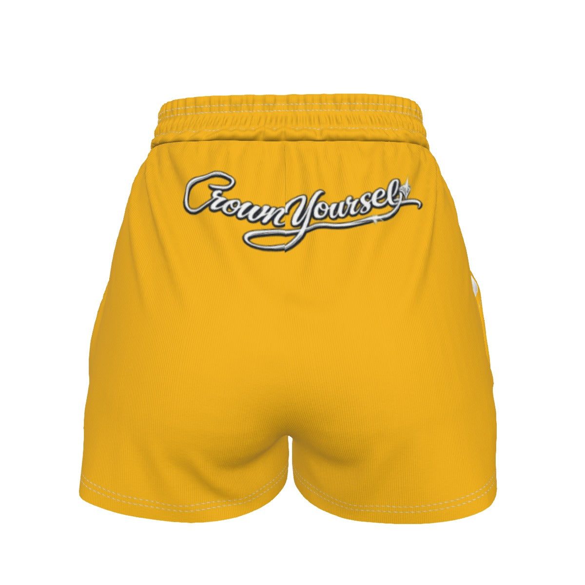 UPSTYLE Crown Luxe Shorts – Yellow/White