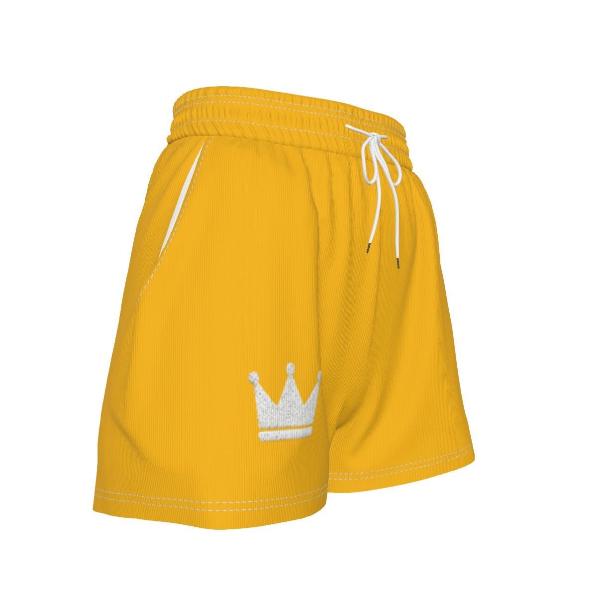 UPSTYLE Crown Luxe Shorts – Yellow/White