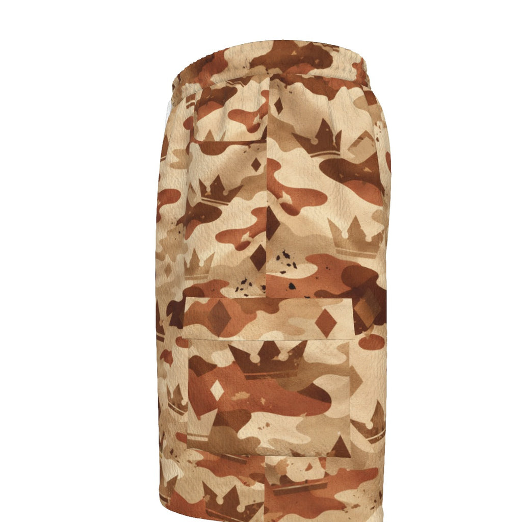 Crown Yourself Desert Camo Men's Cargo Shorts