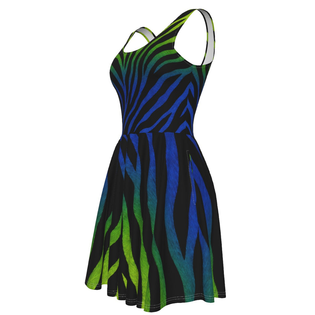 Electric Zebra Women's Tank Vest Dress