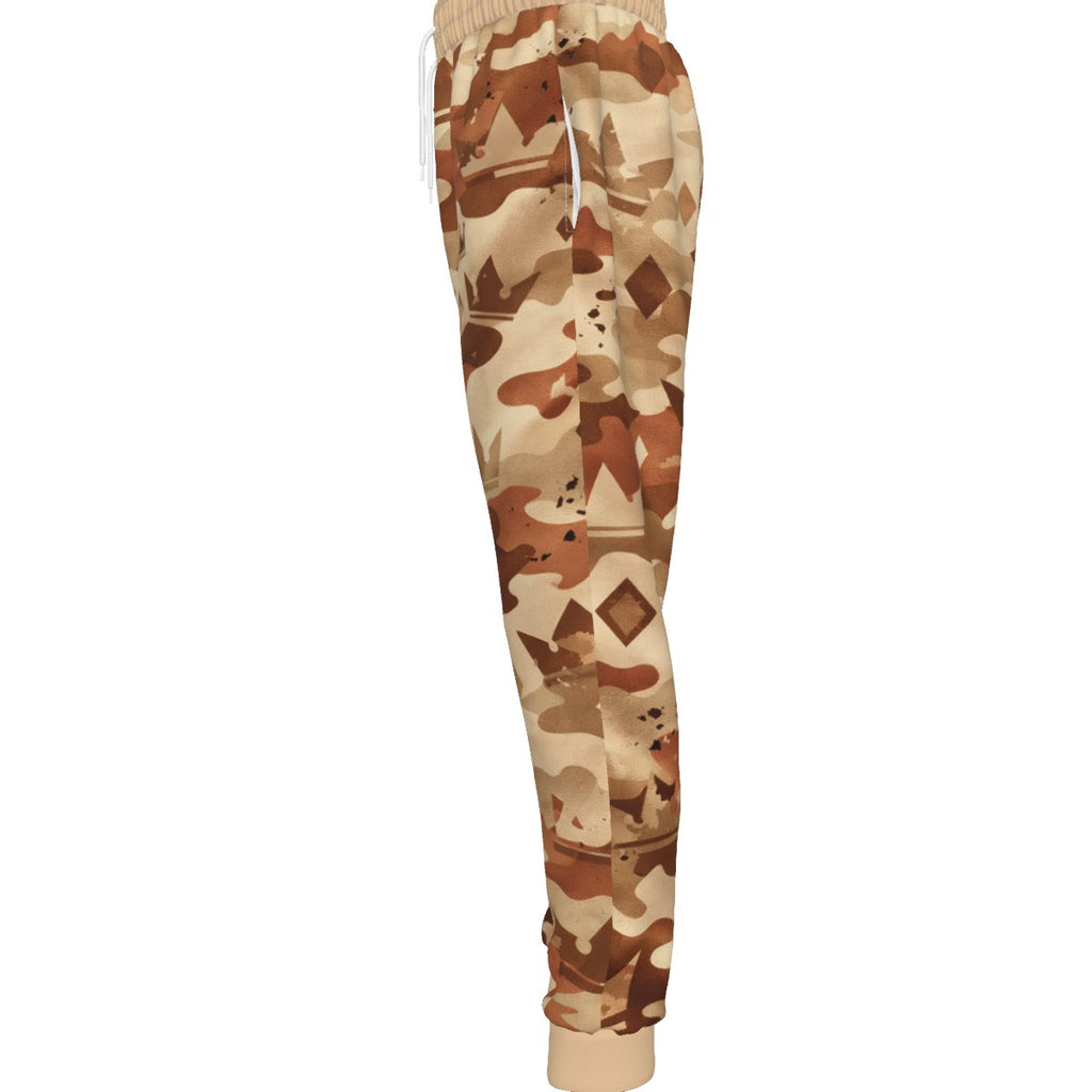 Pantalon de jogging camouflage du désert pour hommes Crown Yourself