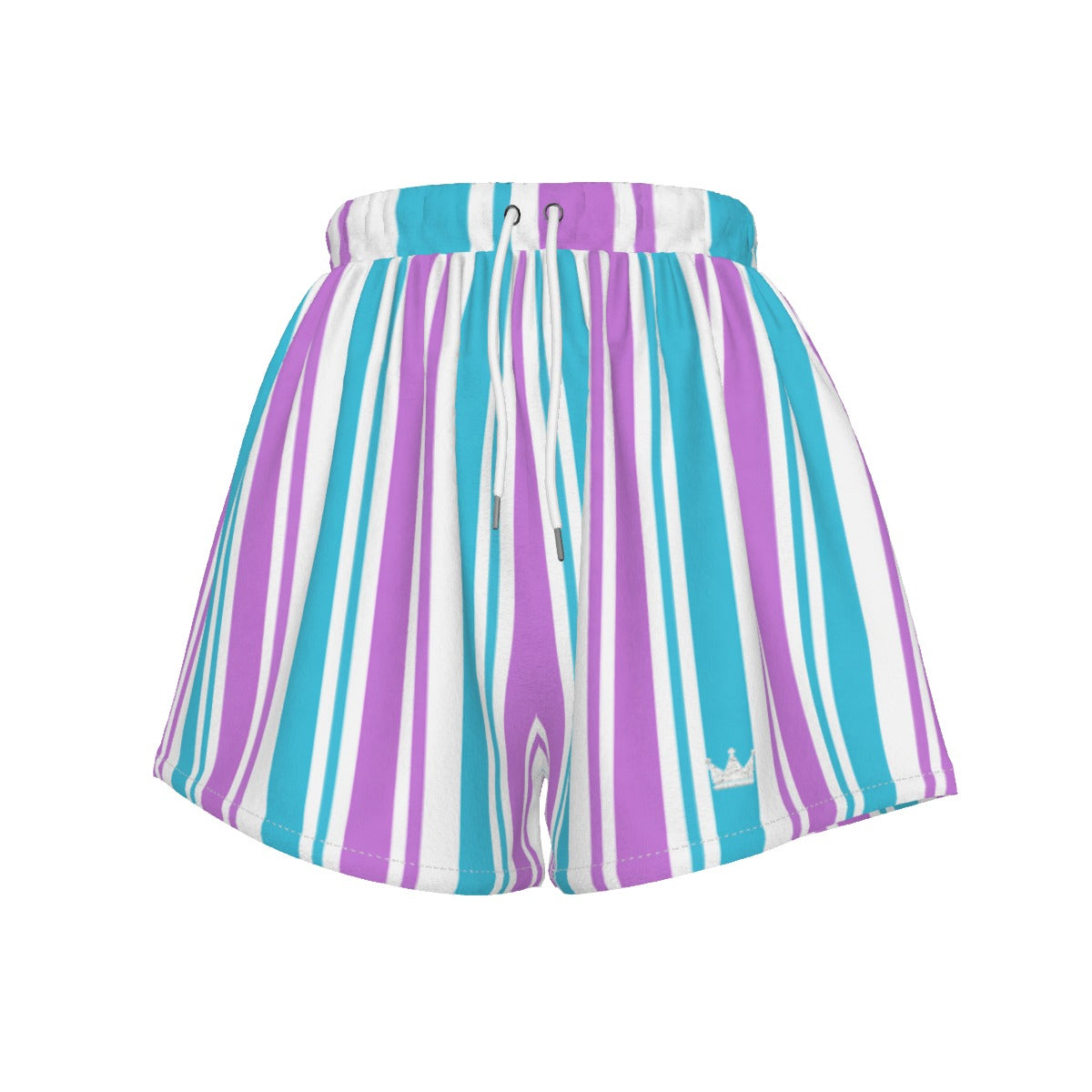 Crown Ocean Lavender Stripe Women's Shorts
