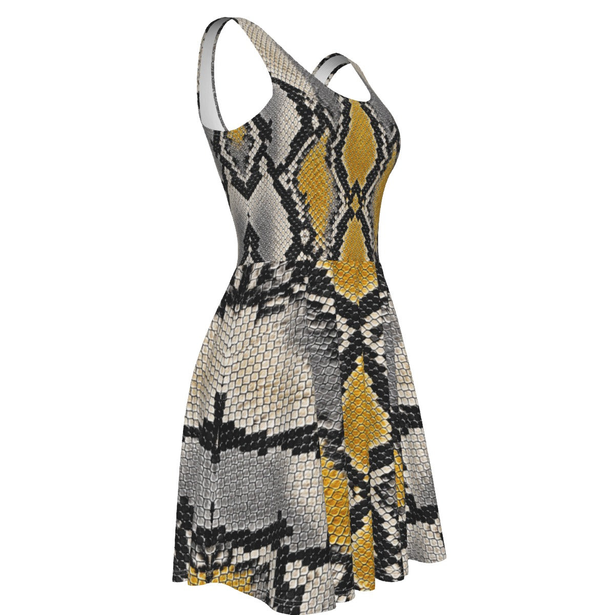 Silver Python Women's Tank Vest Dress