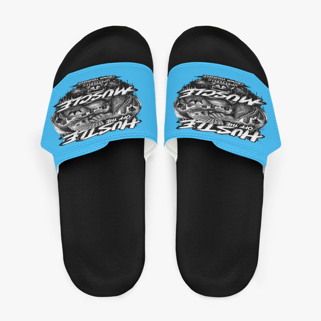 Blue Motion — Hustle Off the Muscle Men's Velcro Slippers