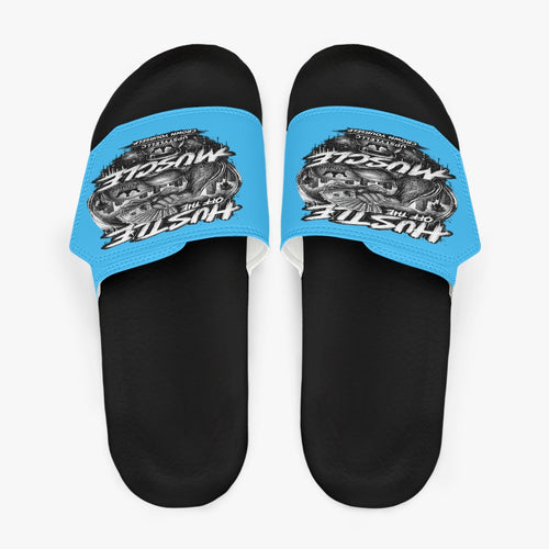 Blue Motion — Hustle Off the Muscle Men's Velcro Slippers
