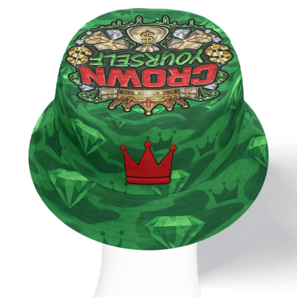 C.Y. Emerald Reign Double-Side Printing Bucket Hat