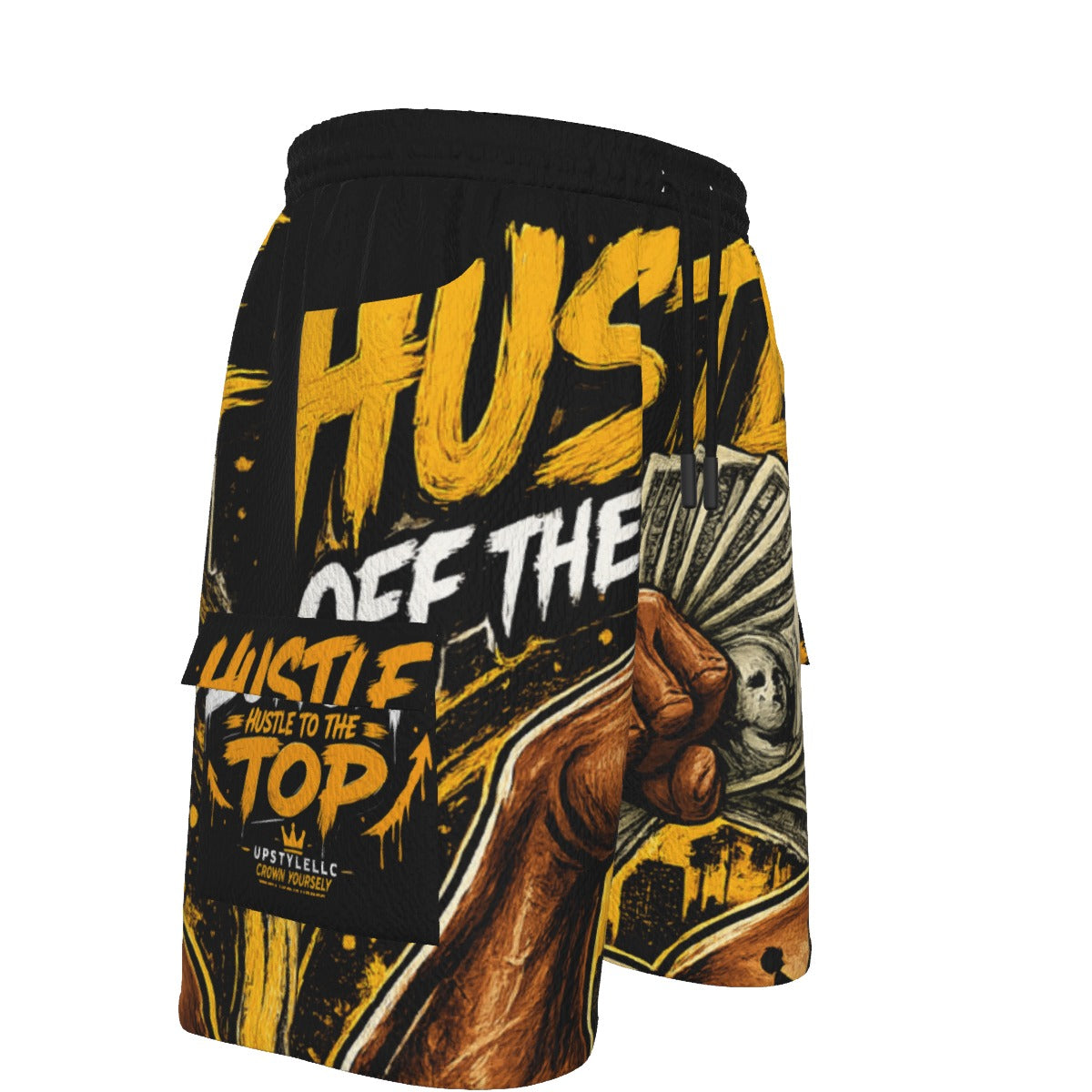 Black Grind — Hustle Off the Muscle Men's Cargo Shorts