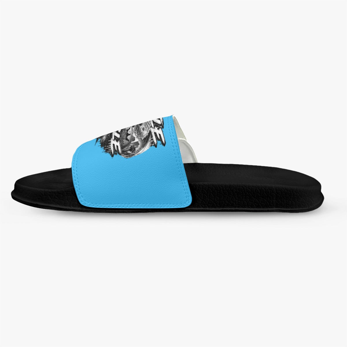 Blue Motion — Hustle Off the Muscle Men's Velcro Slippers