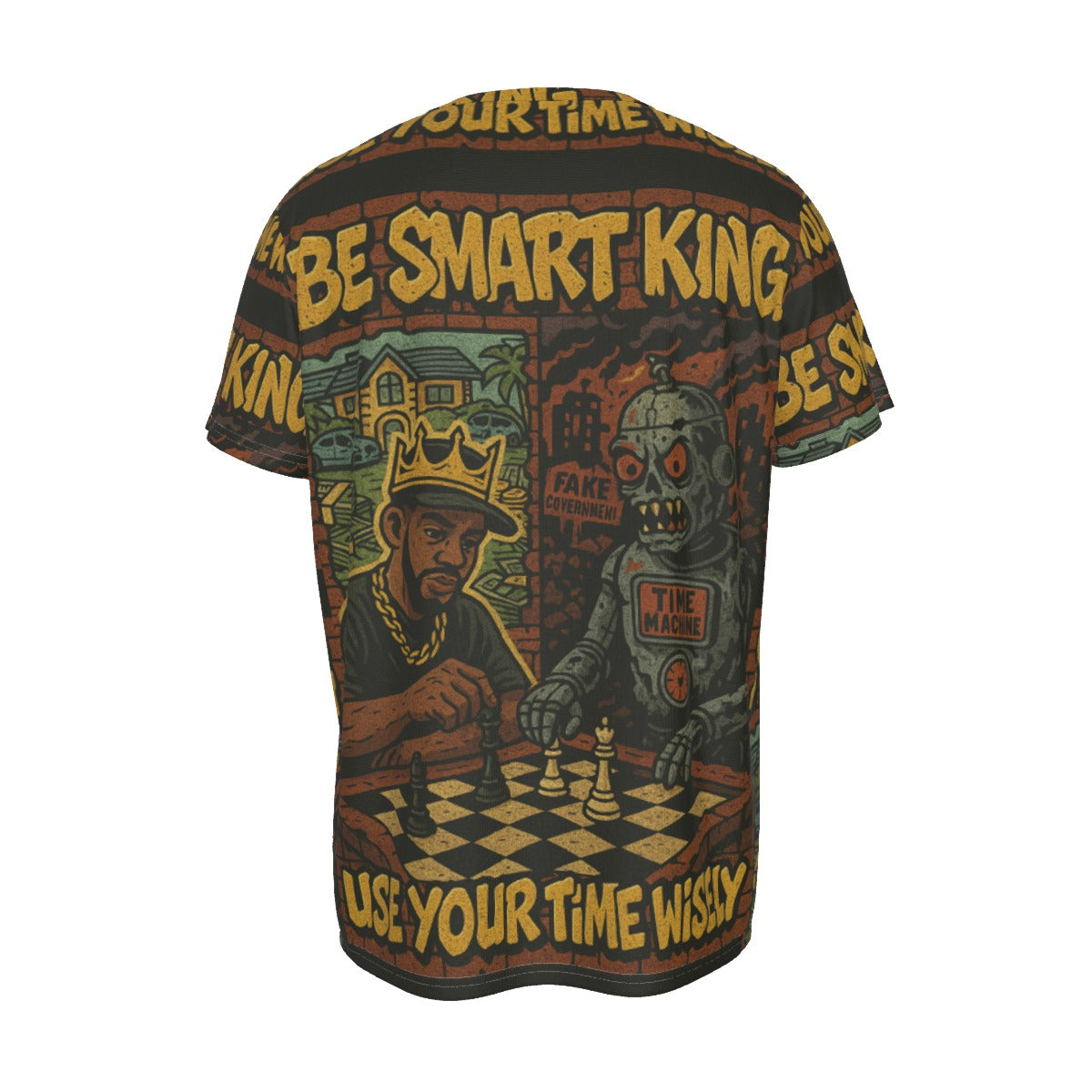 Be Smart King Men's Round Neck Short Sleeve T-Shirt